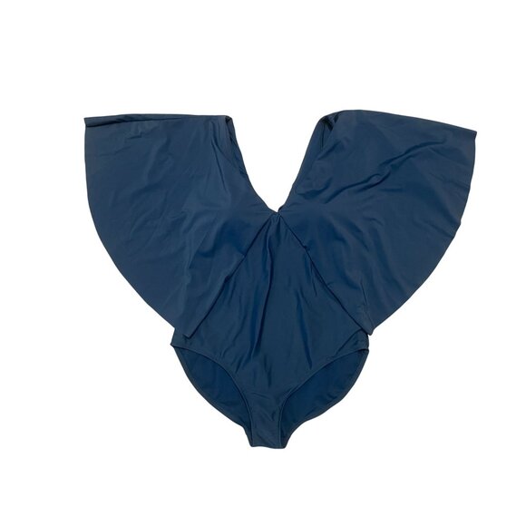 Plus Size  Raisins Curve Stingray Swim Suit Teal Blue One Piece $98 - Picture 7 of 9